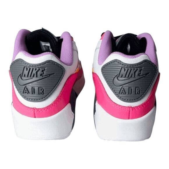 NIKE Air Max 90 'White Hyper Pink Orange' Running Shoes Size 6.5Y/W8 - Picture 5 of 15
